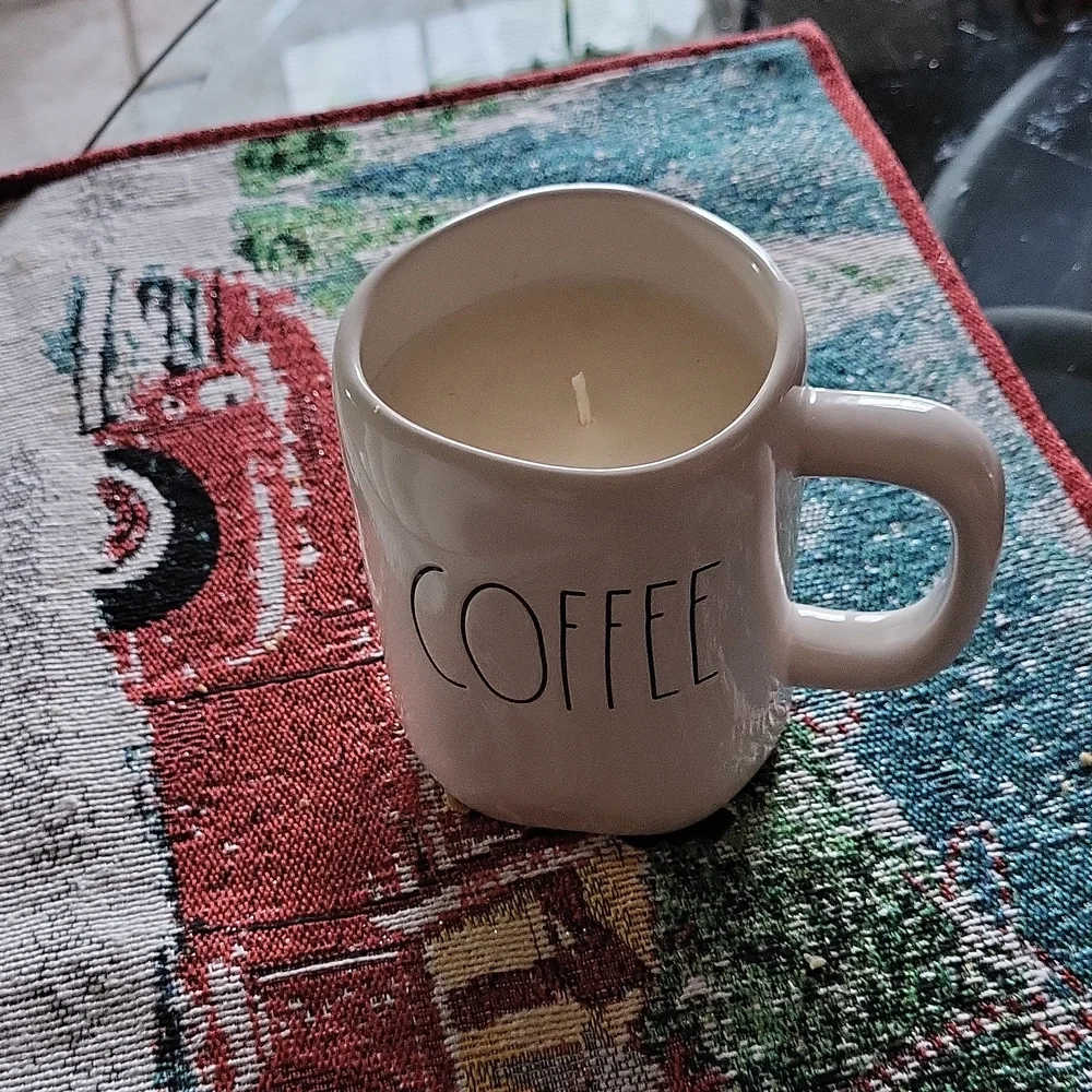 Rae dunn new candle and coffee ☕️ mug /first amazing candle size above new